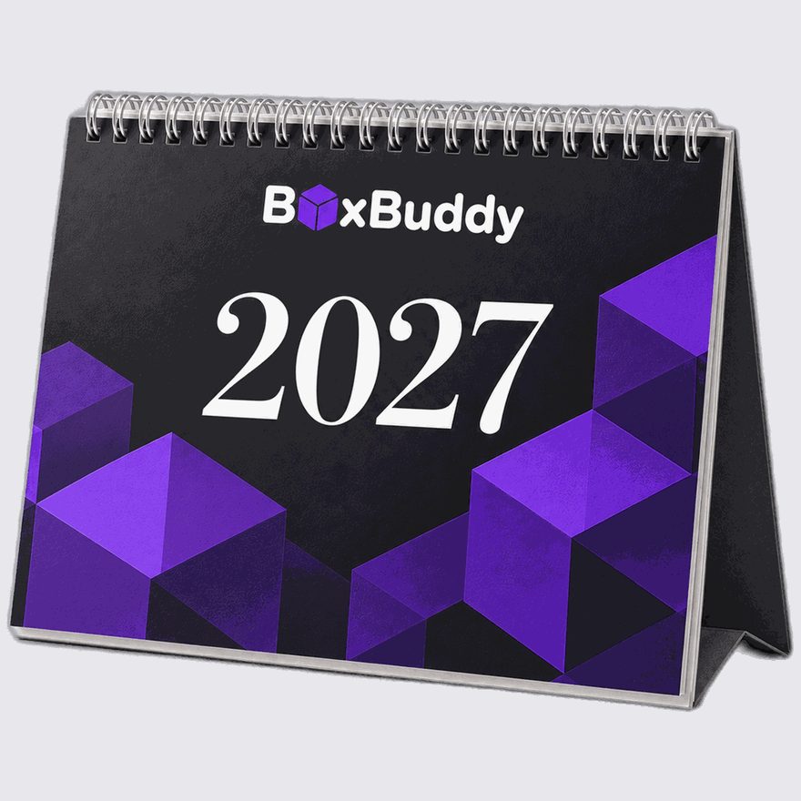 ผลิตปฏิทิน 2027 ตั้งโต๊ะและแขวนจีน โดย BoxBuddy